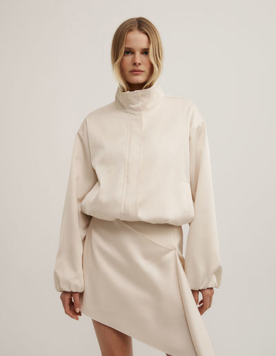 Satin Funnel Jacket