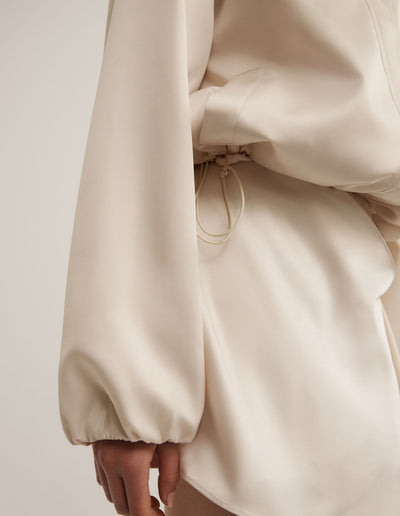 Satin Funnel Jacket