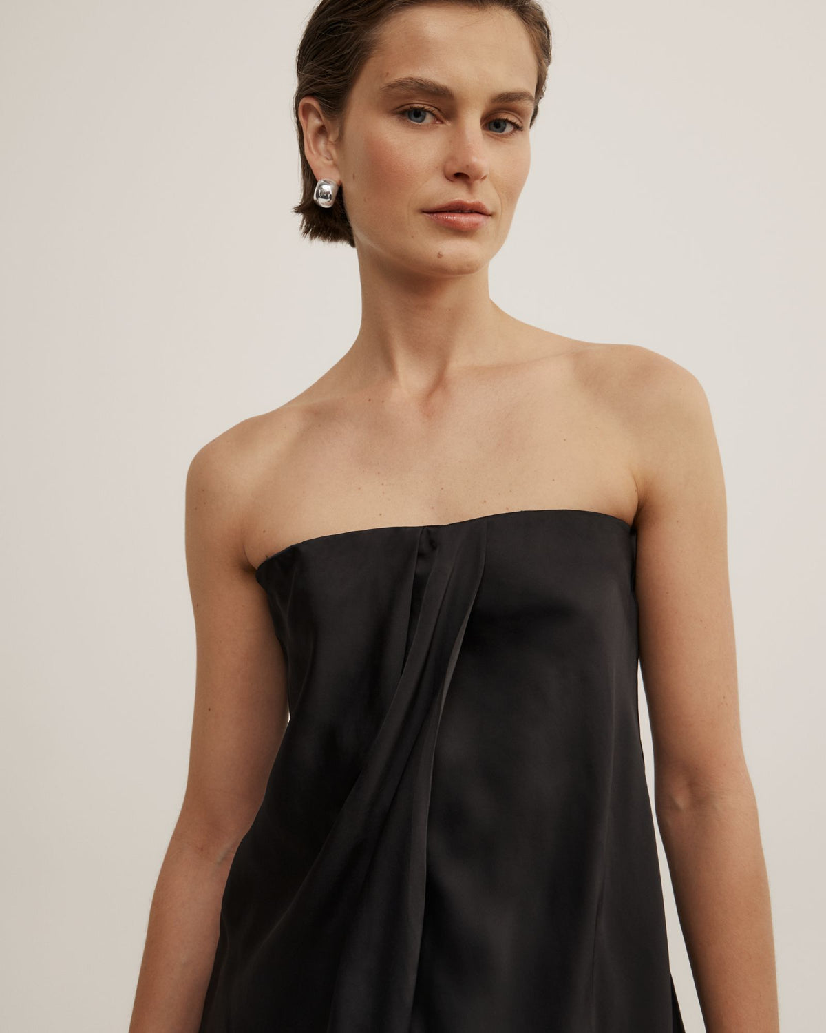 Strapless Tuck Top