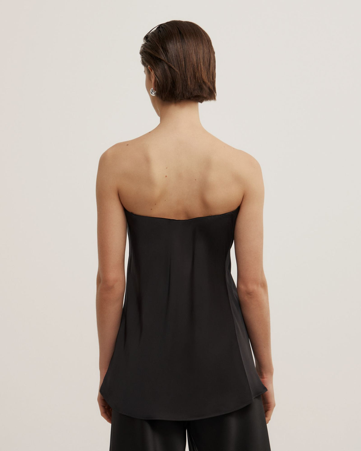 Strapless Tuck Top