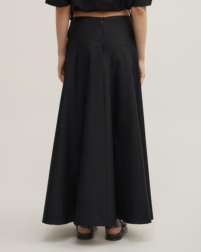 Cotton Basque Skirt