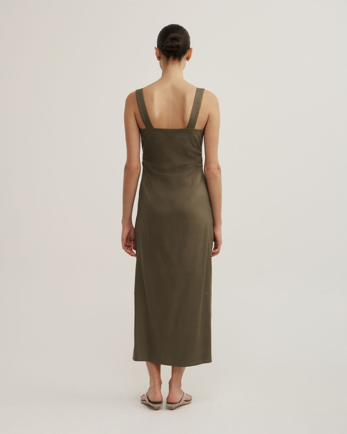Wide Strap Midi Dress