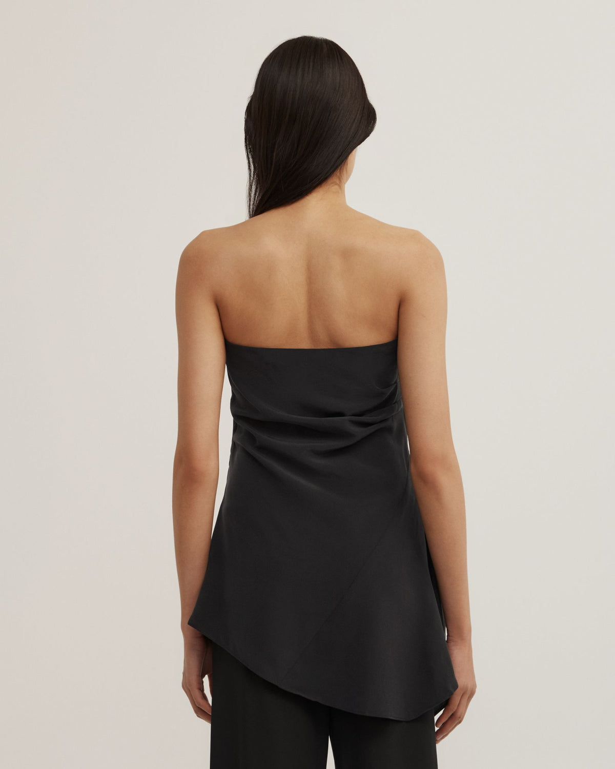 Silk Strapless Top