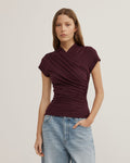 Wrap Cap Sleeve T-Shirt