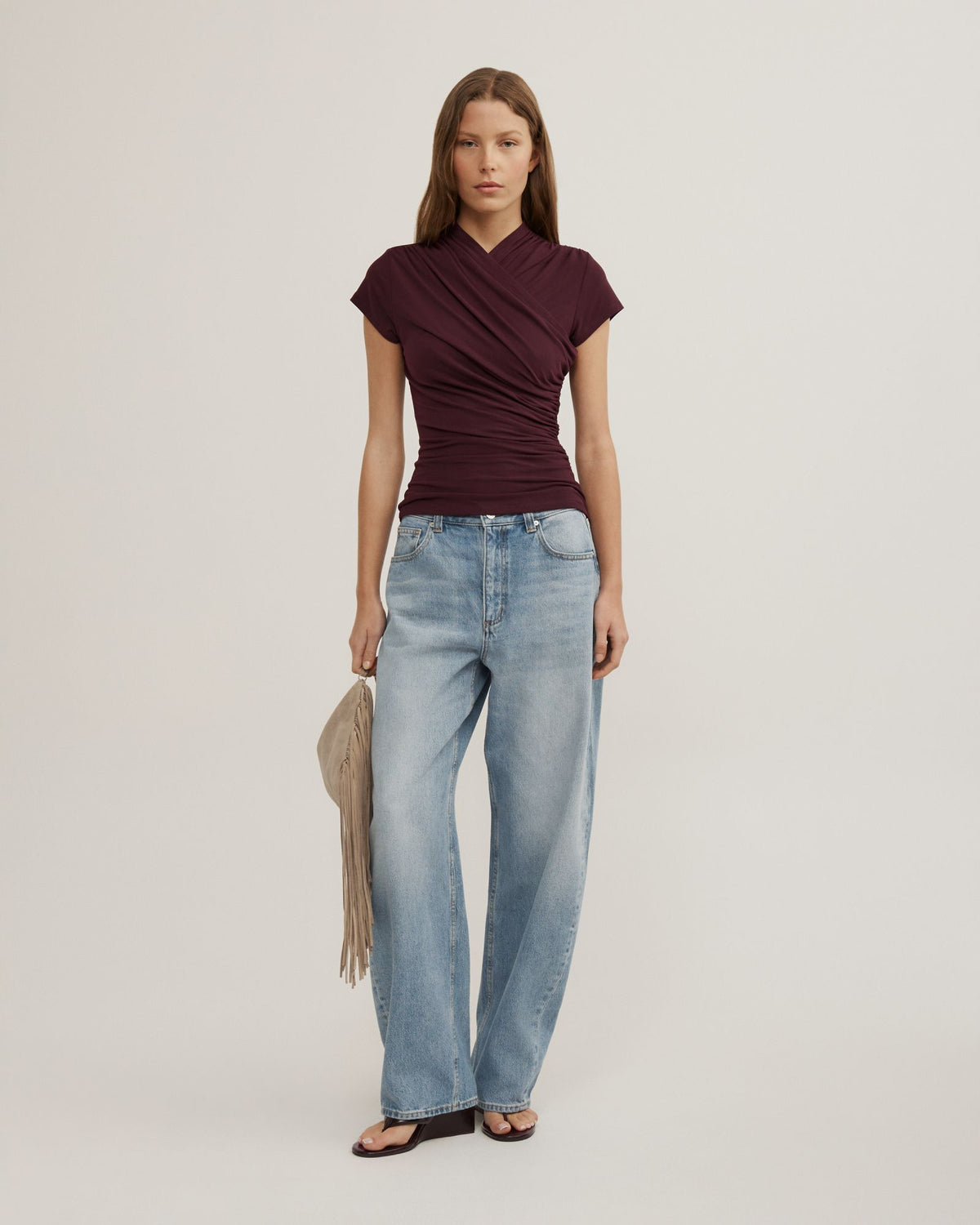 Wrap Cap Sleeve T-Shirt