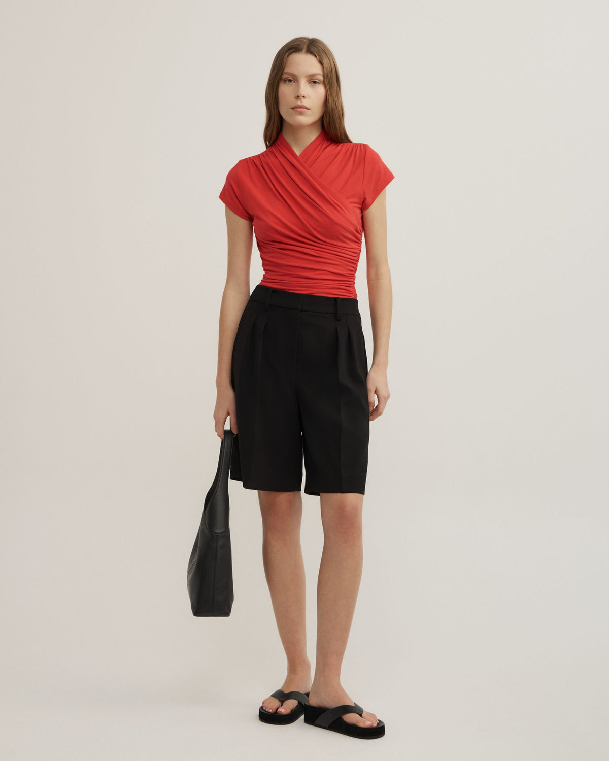 Wrap Cap Sleeve T-Shirt