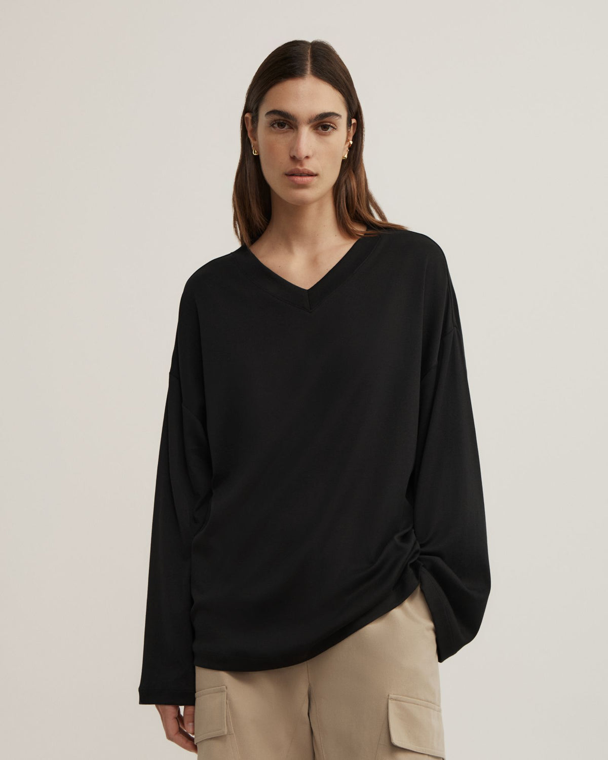 High V Long Sleeve T-Shirt