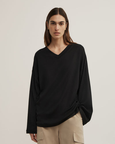 High V Long Sleeve T-Shirt