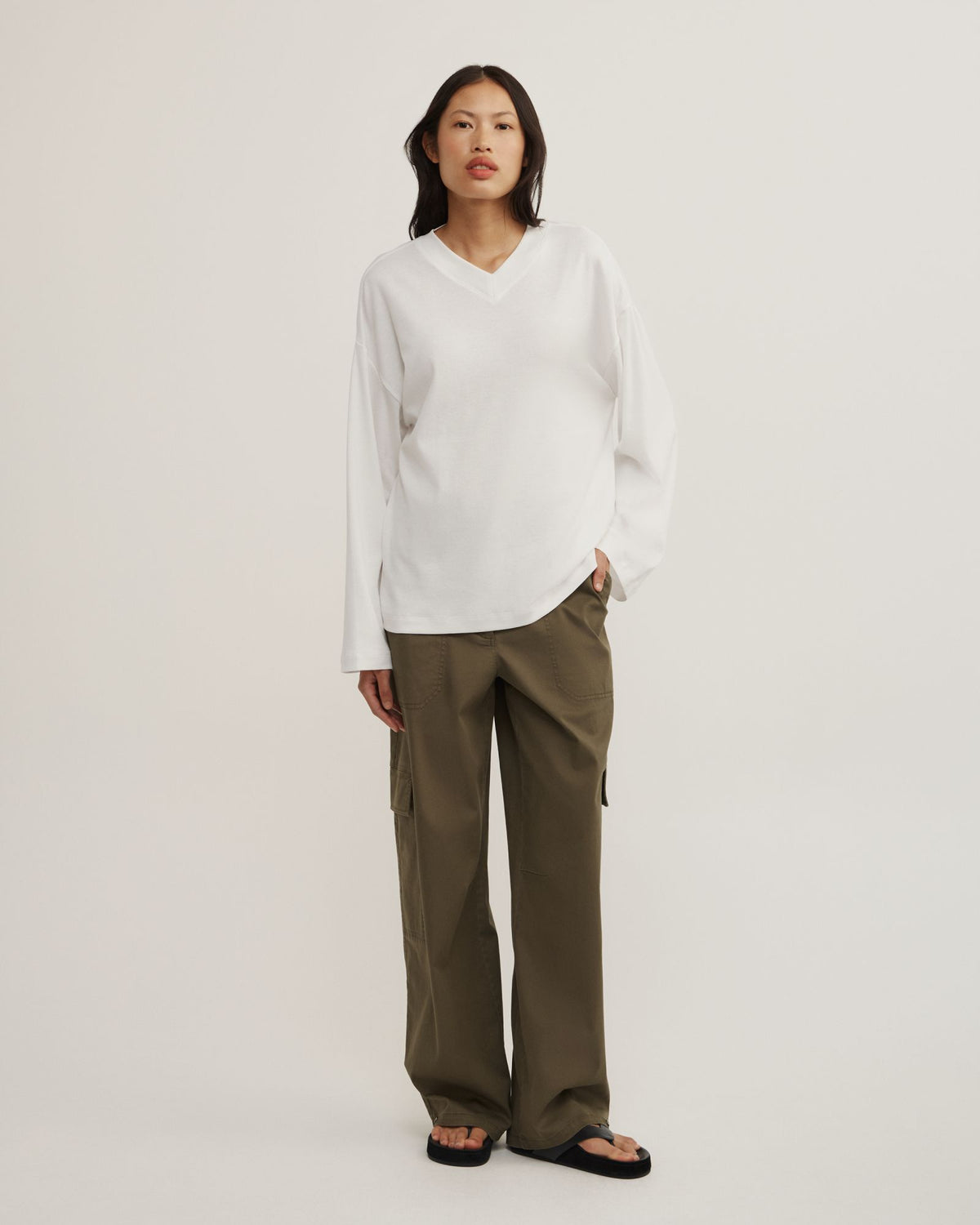 High V Long Sleeve T-Shirt
