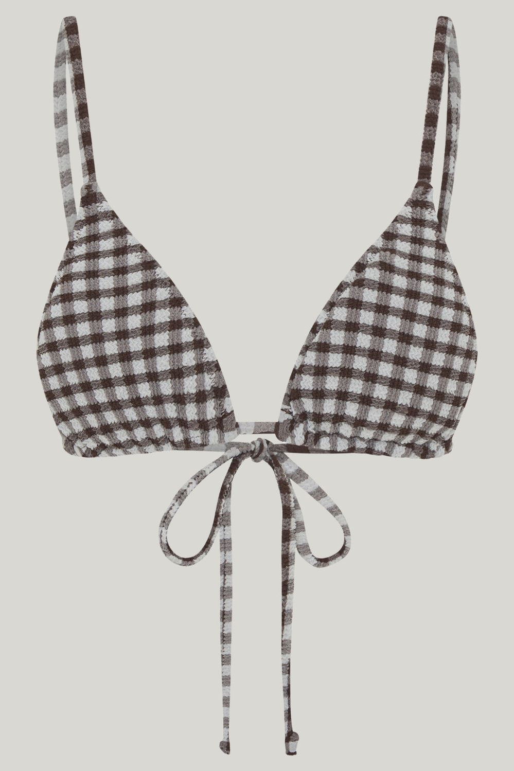 Aria Top - Cocoa Gingham - image 1