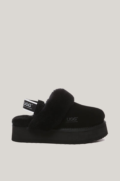 Musa Platform Slippers - Black - image 1