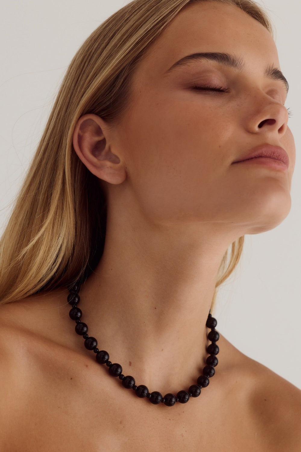 Constance Necklace | Black Agate - Black - image 2