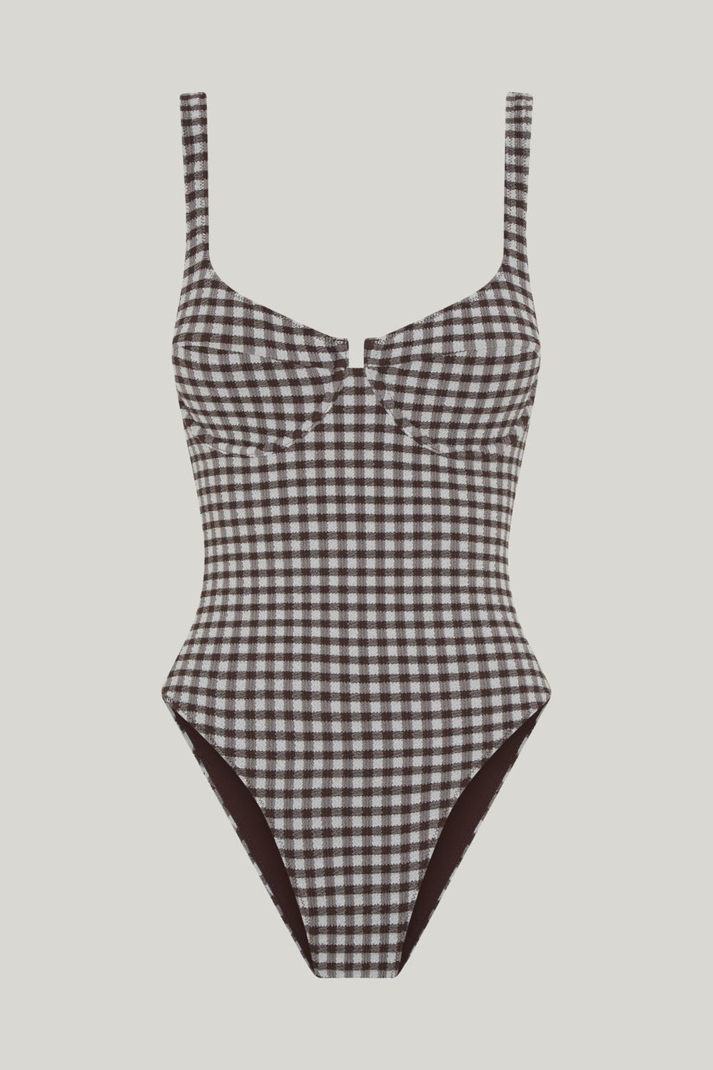Rue One Piece - Cocoa Gingham - image 1