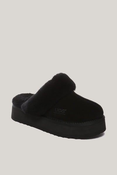 Musa Platform Slippers - Black - image 3