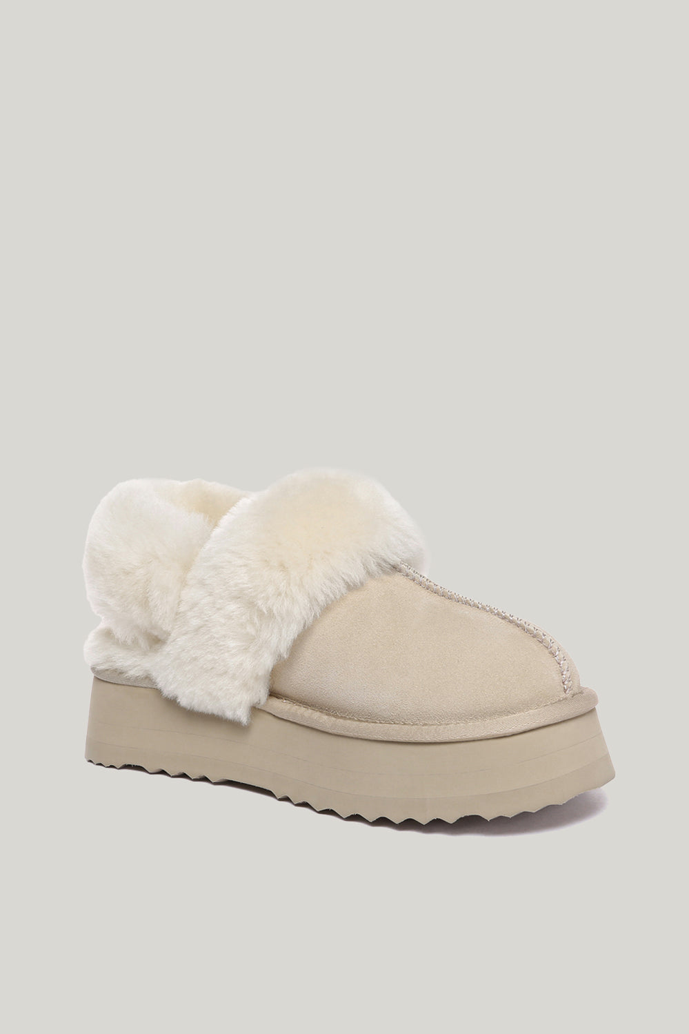 Musa Platform Slippers - Sand - image 2