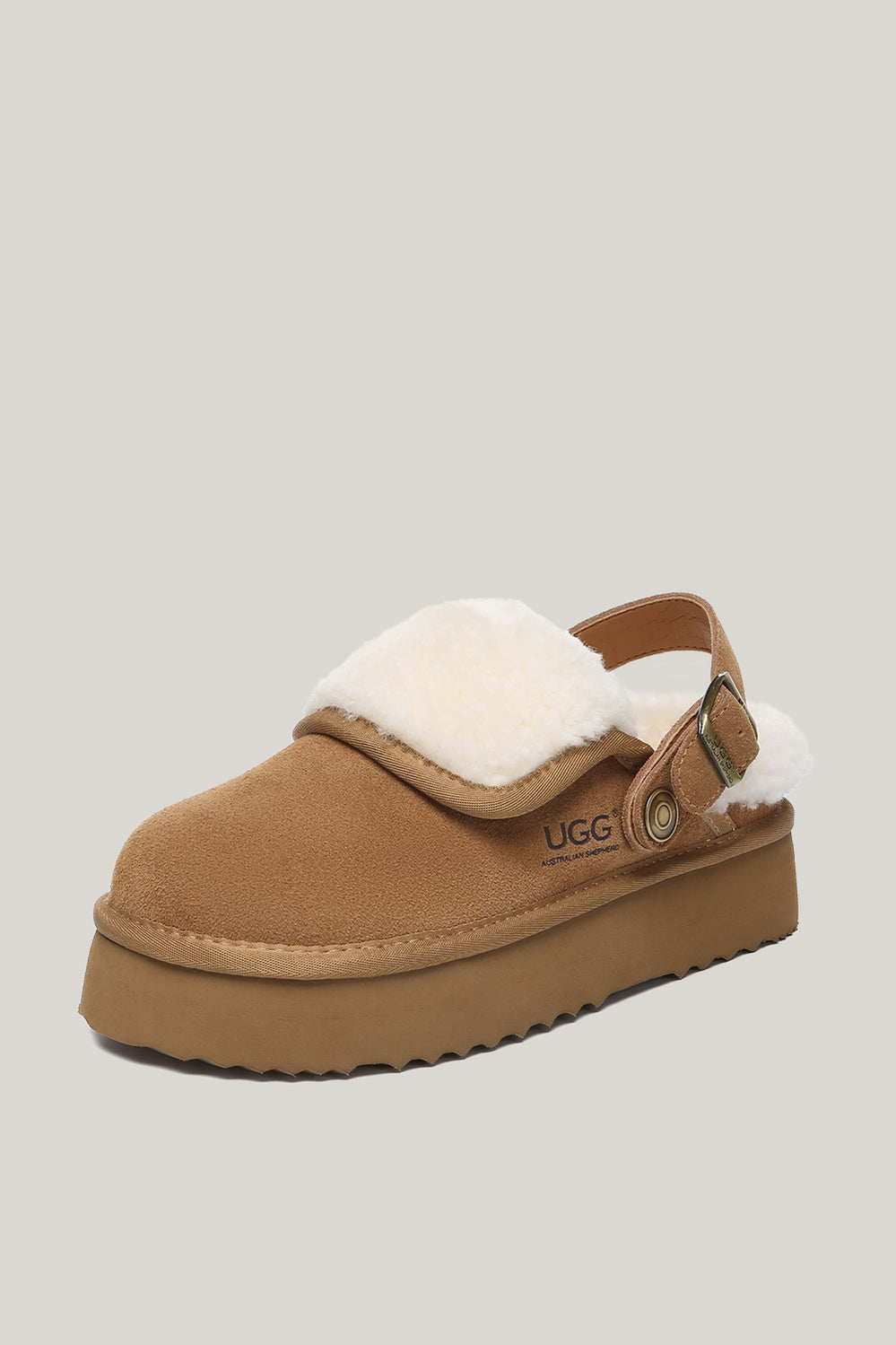 Tenley Platform Slippers - Chestnut - image 2