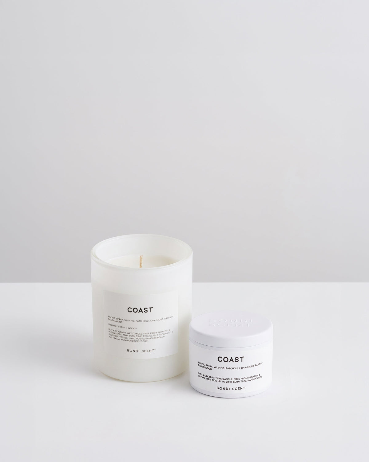 Coast Candle + Travel Tin Bundle - White - image 1