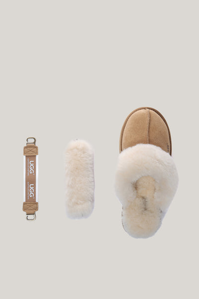 Musa Platform Slippers - Chestnut - image 4