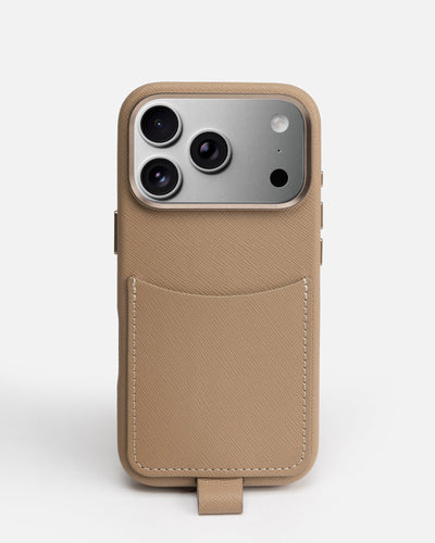 Iphone Case With Strap - 17 Pro - Latte - image 1