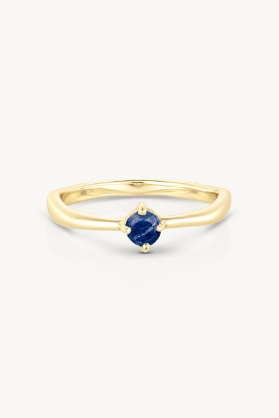 September Sapphire Gold Birthstone Ring - Gold - image 1