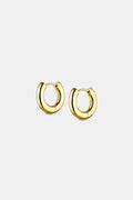 Rosie Huggie Earrings | 18k Gold - Gold - image 1