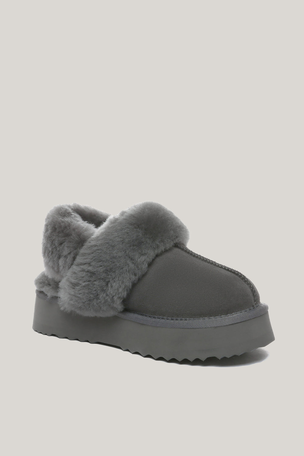 Musa Platform Slippers - Grey - image 2