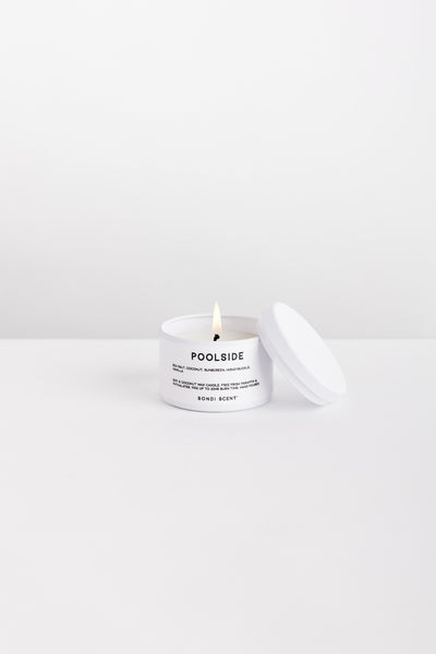 Poolside - Candle Tin - White - image 1