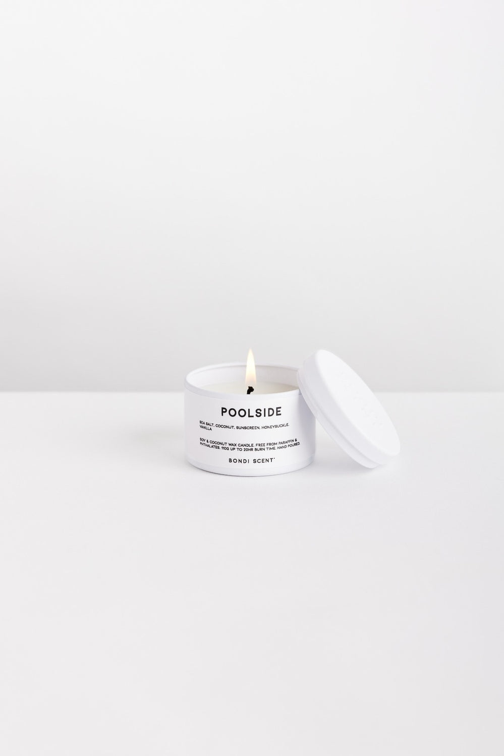 Poolside - Candle Tin - White - image 1