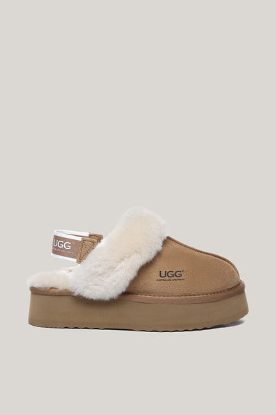 Musa Platform Slippers - Chestnut - image 1