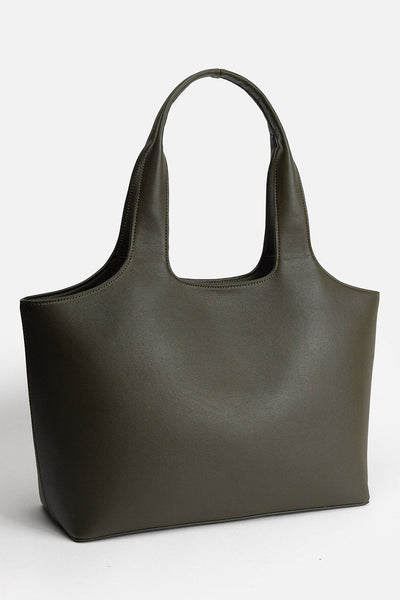 Ava Shoulder Tote - Olive - image 2