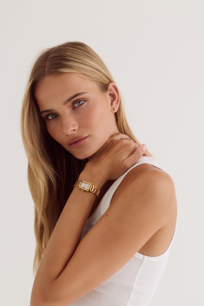 Mila Watch | White | 18k Gold - Gold - image 3