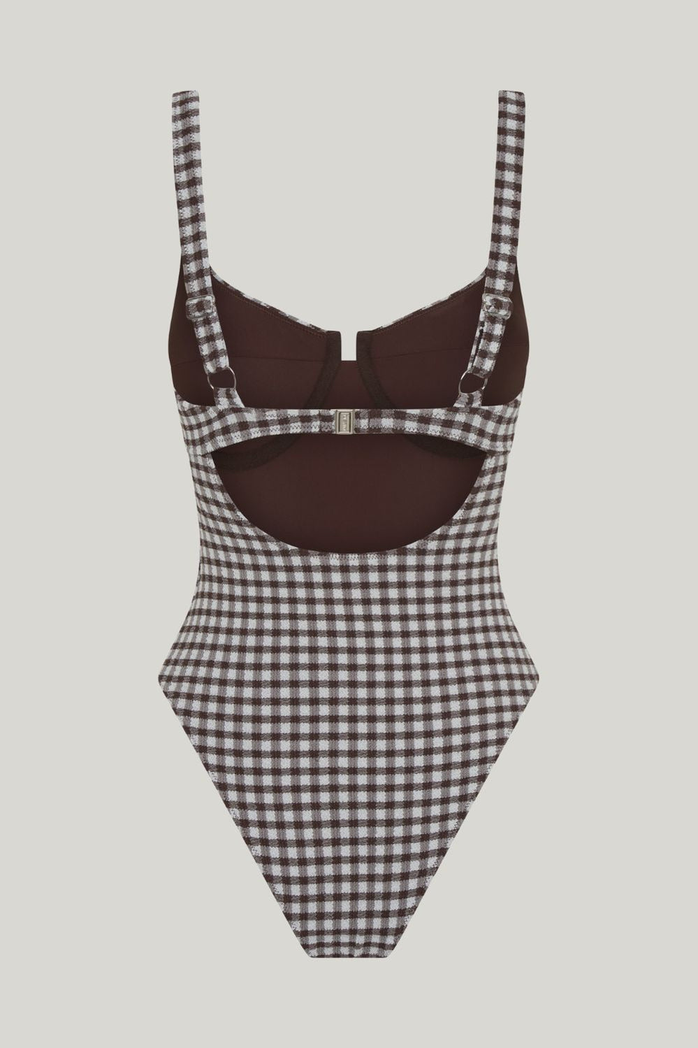 Rue One Piece - Cocoa Gingham - image 3