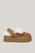 Tenley Platform Slippers - Chestnut - image 1