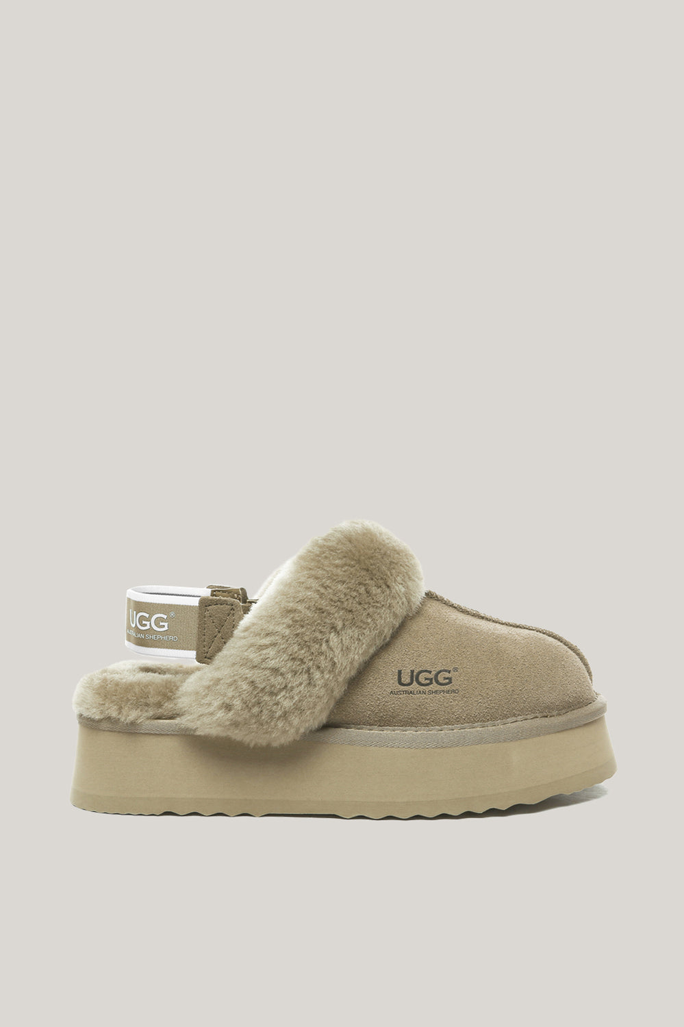 Musa Platform Slippers - Dark Green - image 1
