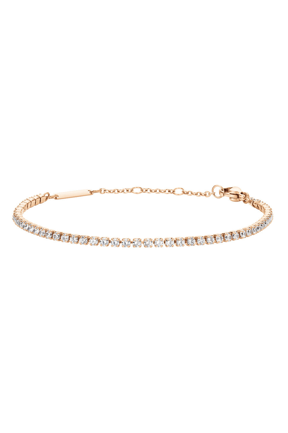 Classic Tennis Bracelet In Rose Gold - Rose Gold - image 1