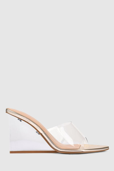 Suzy Wedge - Gold Metallic - image 1