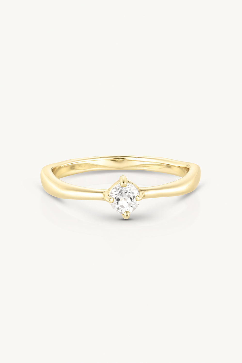 April Topaz Gold Birthstone Ring - Gold - image 1