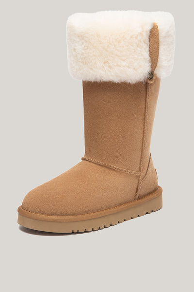 Eleny Tall Boots - Chestnut - image 2