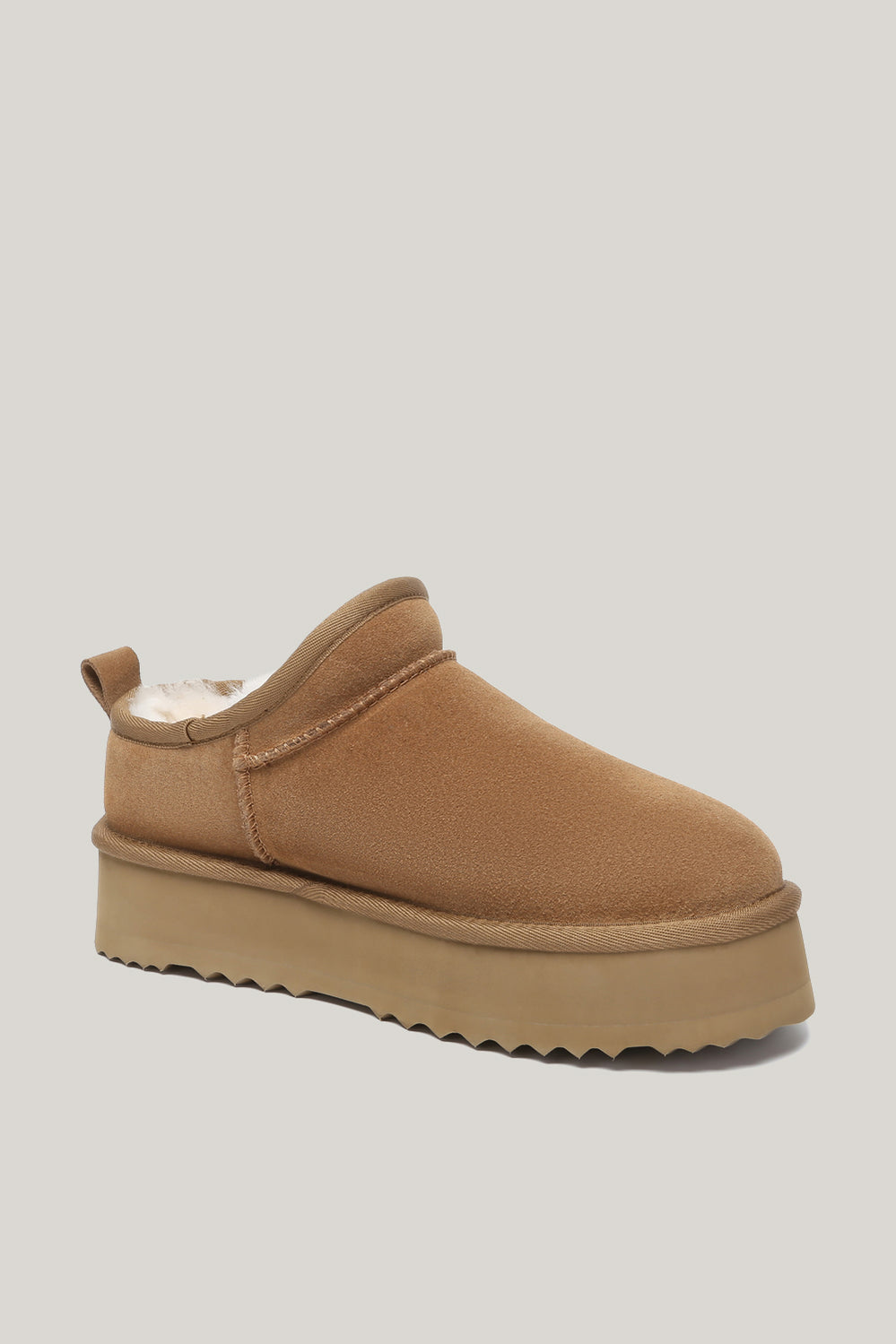 Nano Classic Platform Boots - Chestnut - image 2