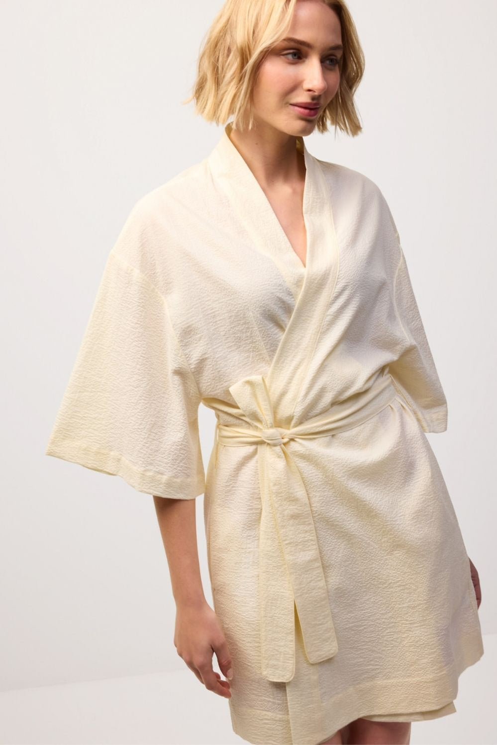 Kimono Robe - Butter Yellow - image 3