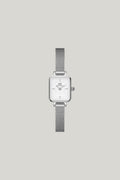 Quadro Mini 15x18 Sterling S White Watch - Silver - image 1