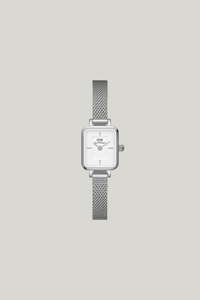 Quadro Mini 15x18 Sterling S White Watch - Silver - image 1