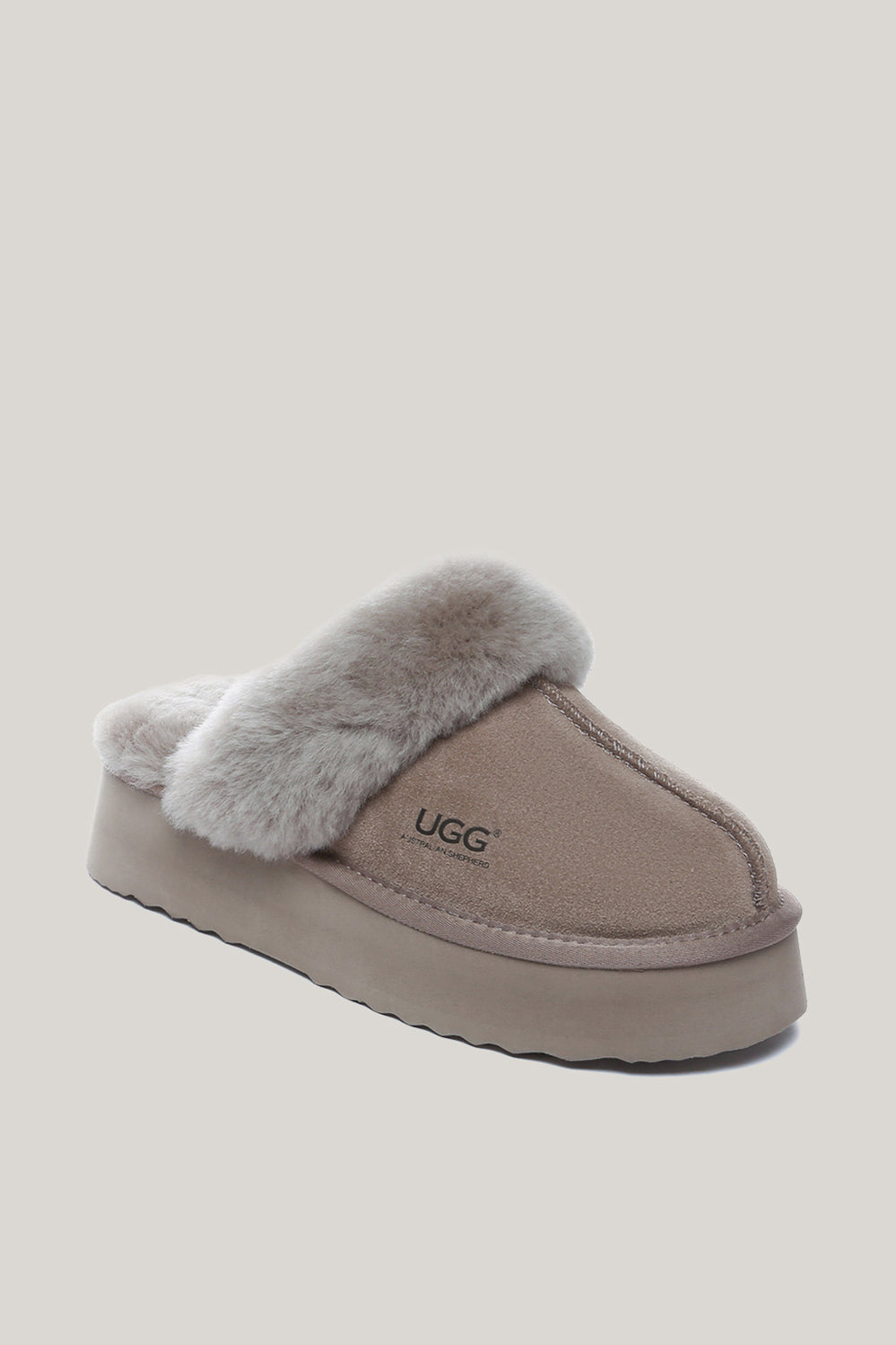 Musa Platform Slippers - Brown - image 2