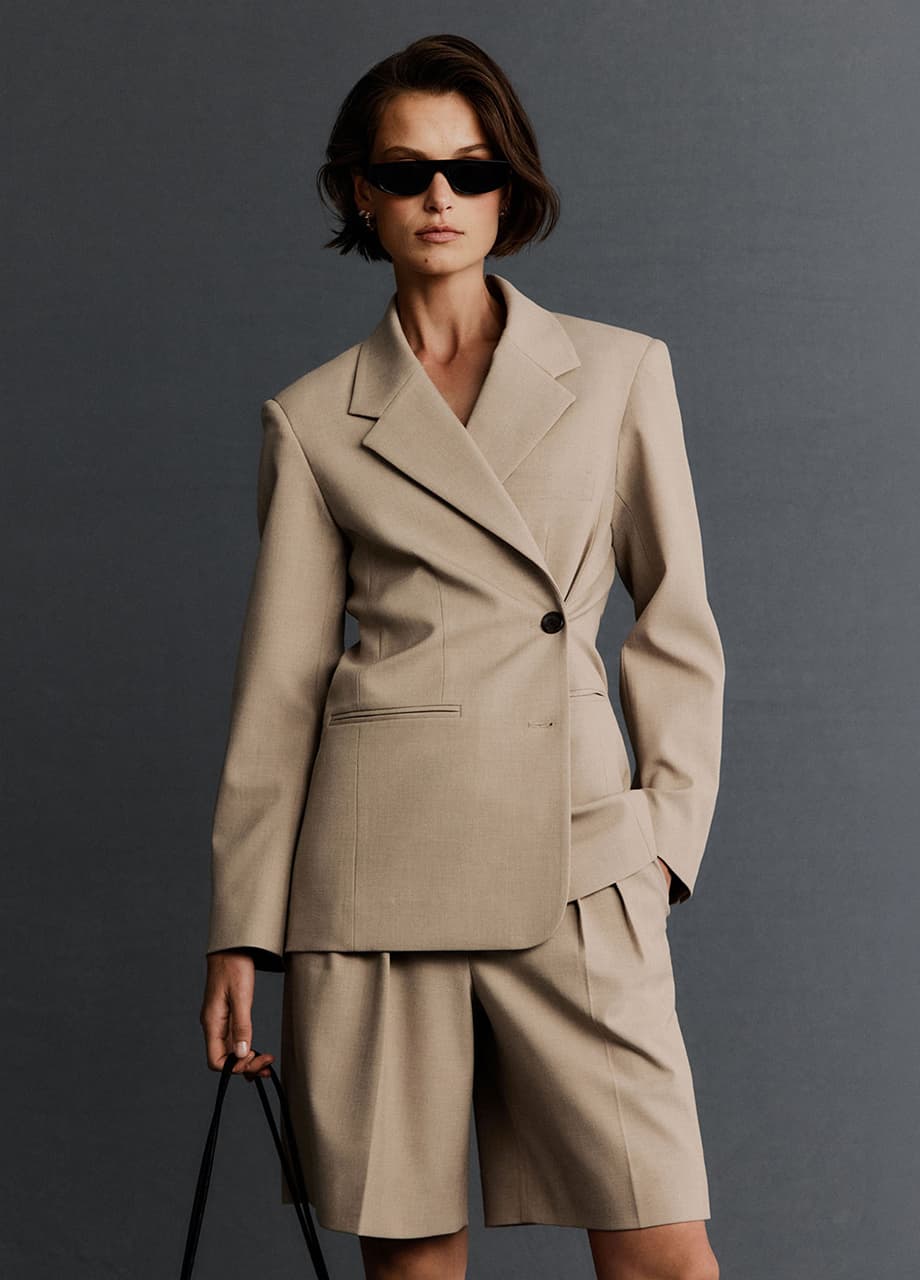 Witchery Equilibrium September 2026 campaign - Wrap Front Blazer look 2