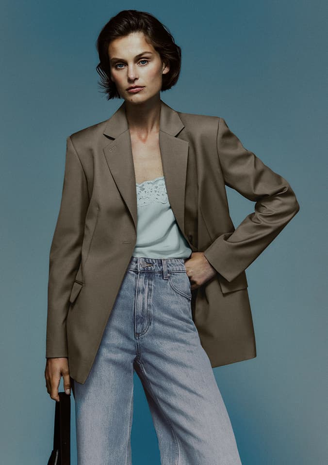 Witchery Equilibrium September 2026 campaign - Tab Detail Blazer look 2